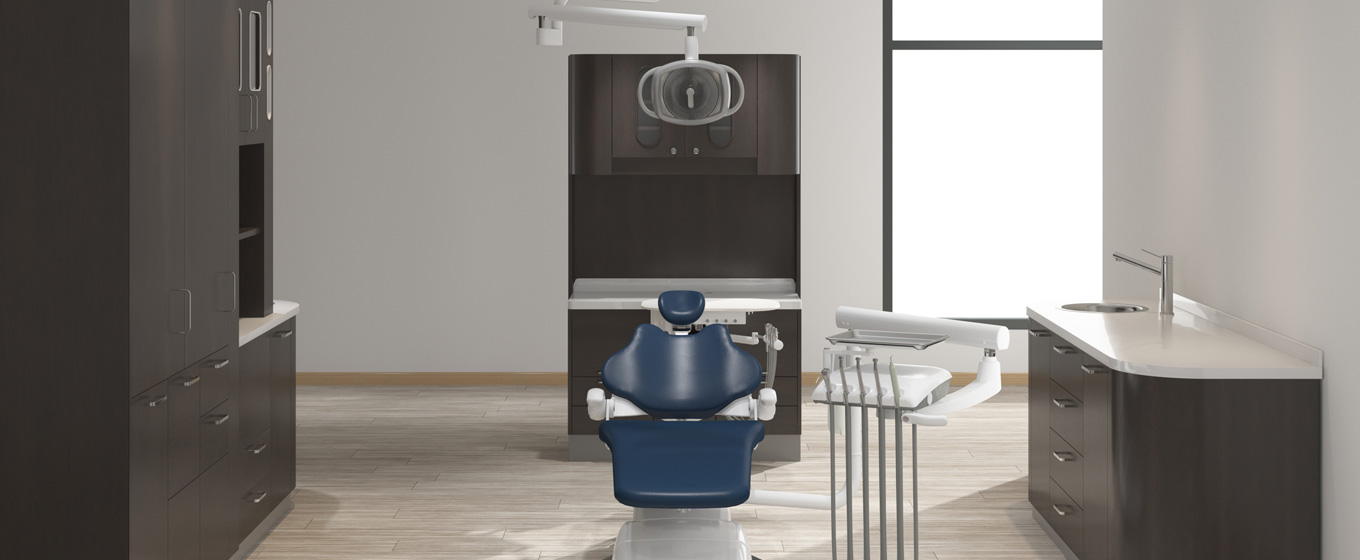 AJ16 Chair and Swing Beyond Tranditional Unit and Rear Assistant vac pac and Amber Ceiling Light